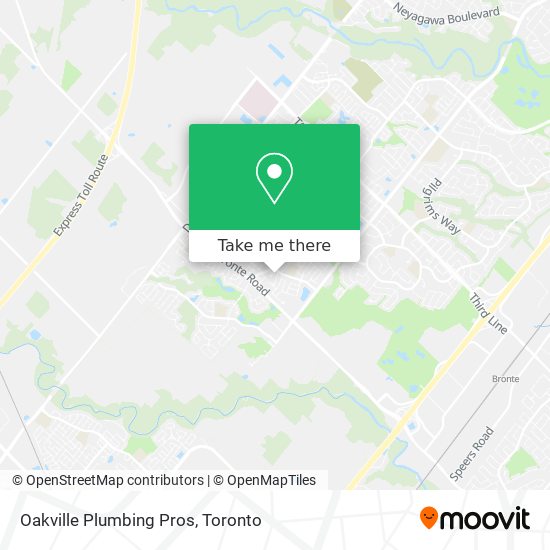 Oakville Plumbing Pros map