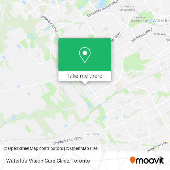 Waterloo Vision Care Clinic map