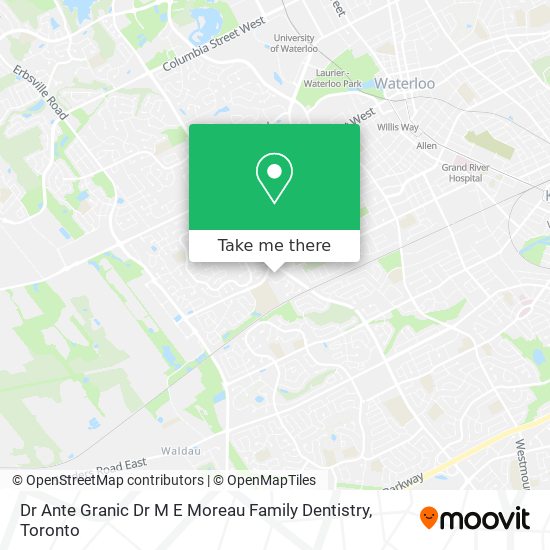 Dr Ante Granic Dr M E Moreau Family Dentistry map