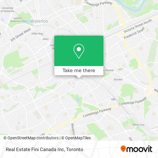 Real Estate Fini Canada Inc map