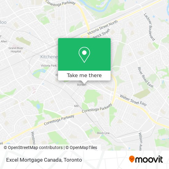 Excel Mortgage Canada map