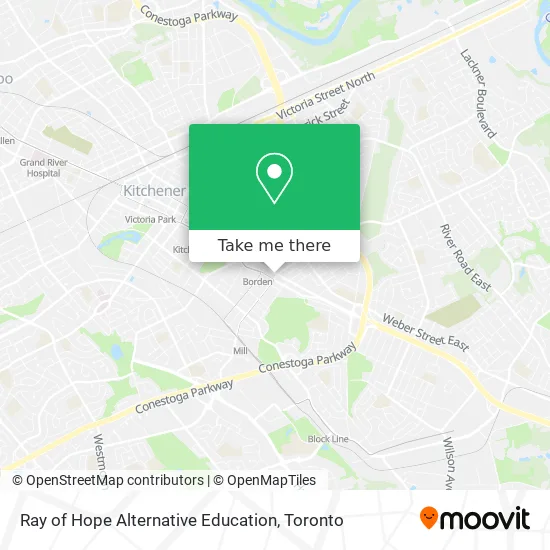 Ray of Hope Alternative Education map