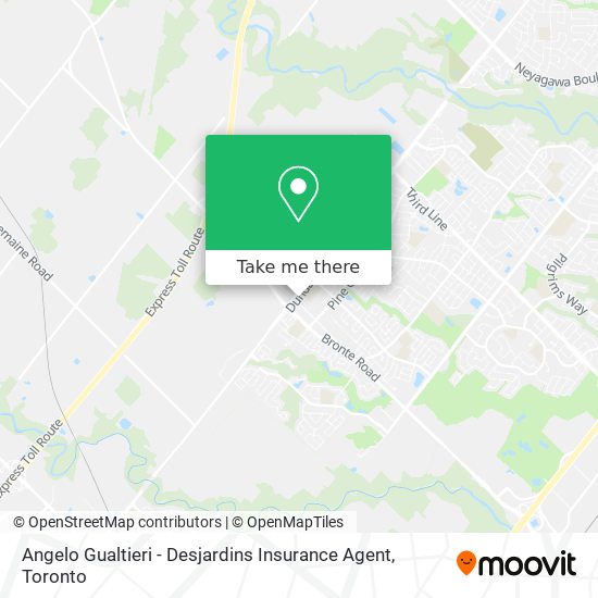 Angelo Gualtieri - Desjardins Insurance Agent map