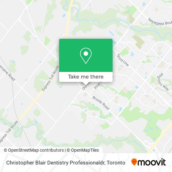 Christopher Blair Dentistry Professionaldr map