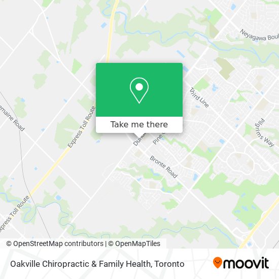 Oakville Chiropractic & Family Health map