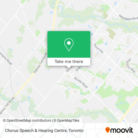 Chorus Speech & Hearing Centre map