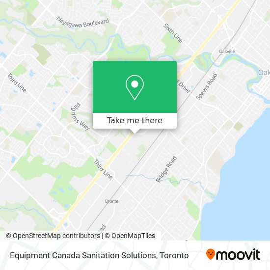 Equipment Canada Sanitation Solutions map