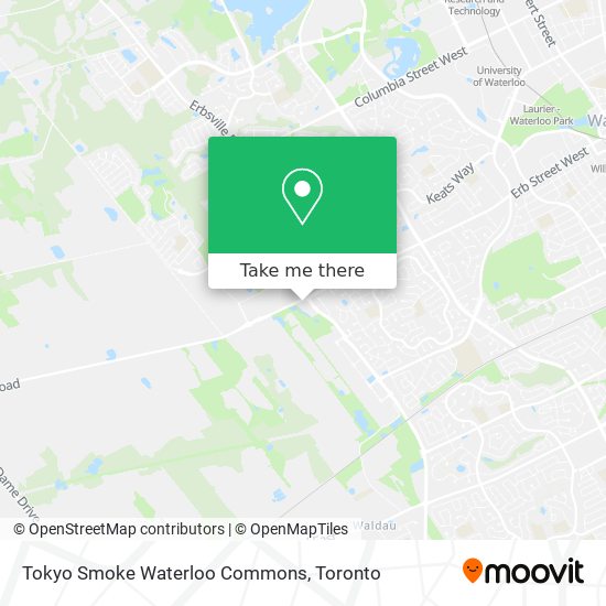 Tokyo Smoke Waterloo Commons map