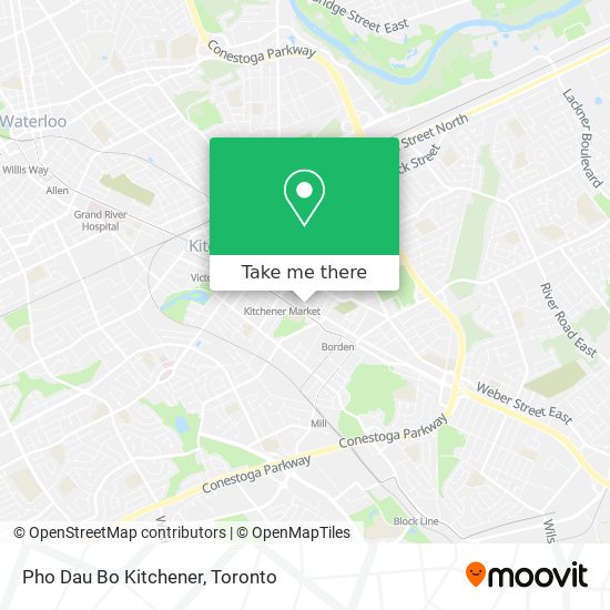 Pho Dau Bo Kitchener map