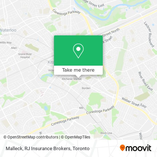 Malleck, RJ Insurance Brokers map