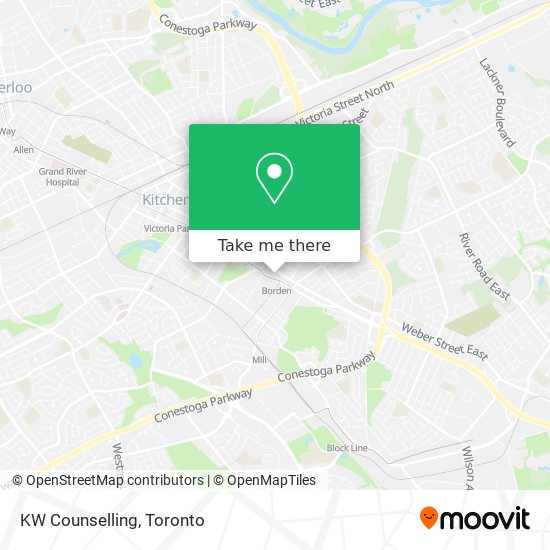 KW Counselling map