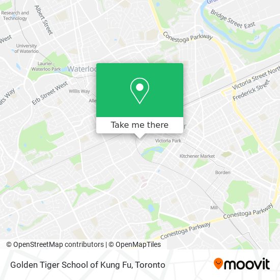 Golden Tiger School of Kung Fu map