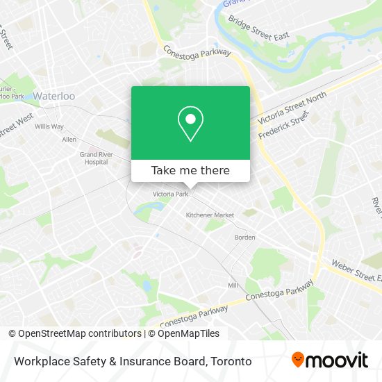 Workplace Safety & Insurance Board map