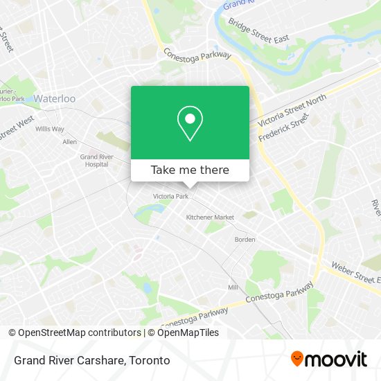 Grand River Carshare map