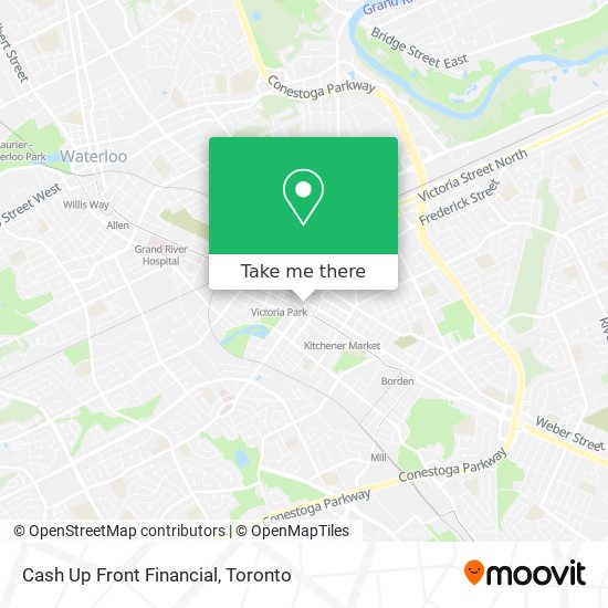 Cash Up Front Financial map