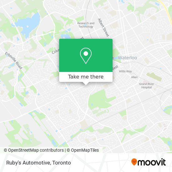 Ruby's Automotive map