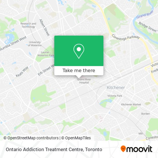 Ontario Addiction Treatment Centre map