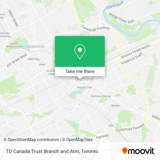 TD Canada Trust Branch and Atm map
