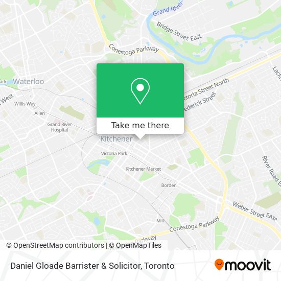 Daniel Gloade Barrister & Solicitor map