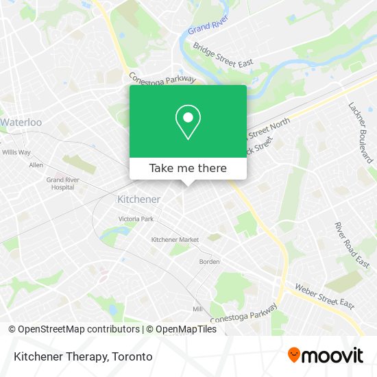 Kitchener Therapy map