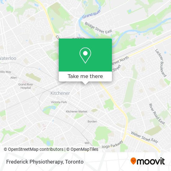 Frederick Physiotherapy map