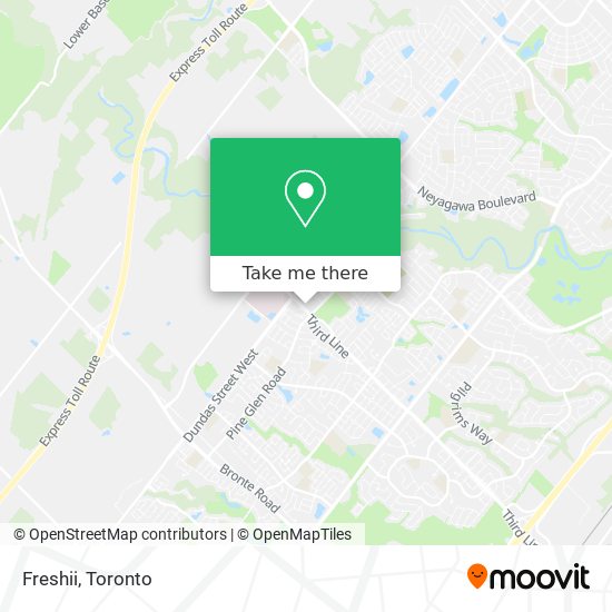 Freshii map