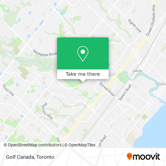 Golf Canada map