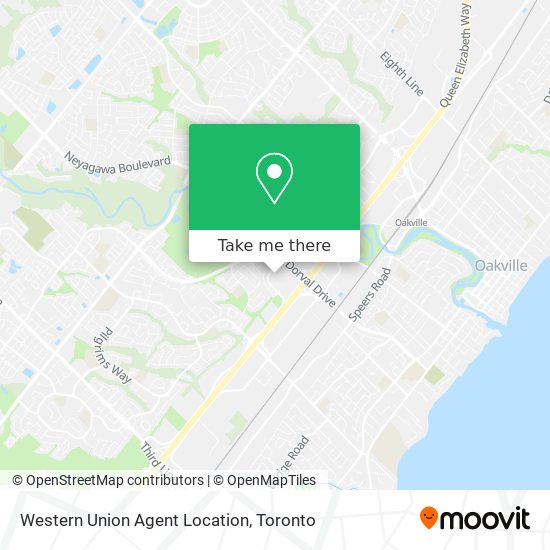 Western Union Agent Location map