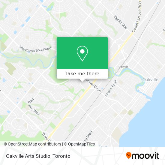 Oakville Arts Studio map