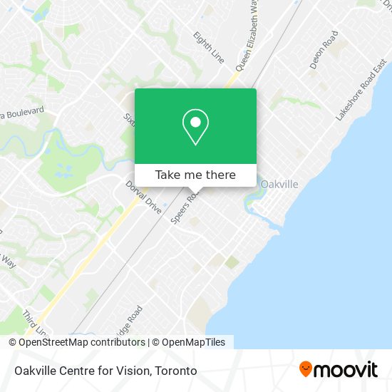 Oakville Centre for Vision map