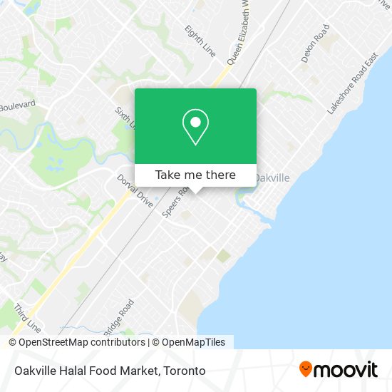 Oakville Halal Food Market map