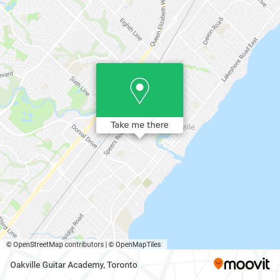 Oakville Guitar Academy map