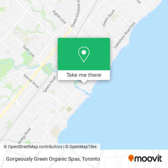 Gorgeously Green Organic Spas map