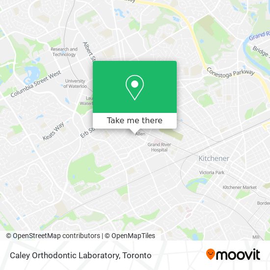 Caley Orthodontic Laboratory map