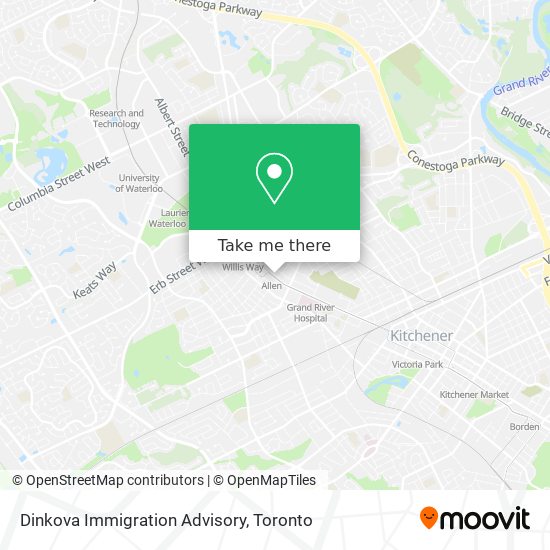 Dinkova Immigration Advisory map