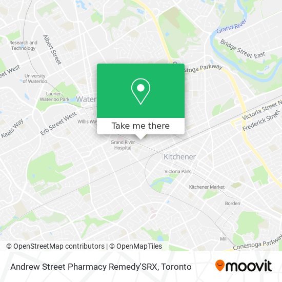 Andrew Street Pharmacy Remedy'SRX map