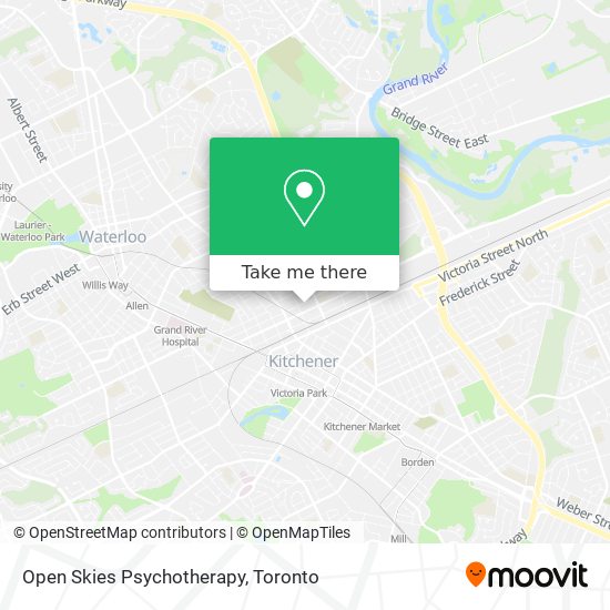 Open Skies Psychotherapy map
