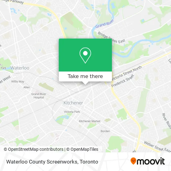 Waterloo County Screenworks map