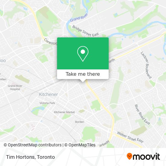 Tim Hortons map