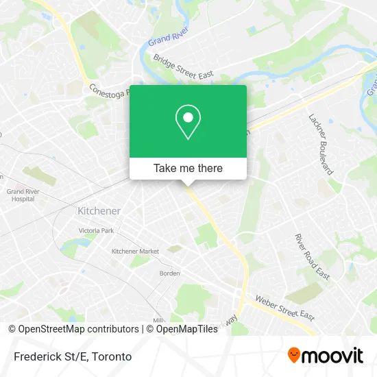 Frederick St/E map