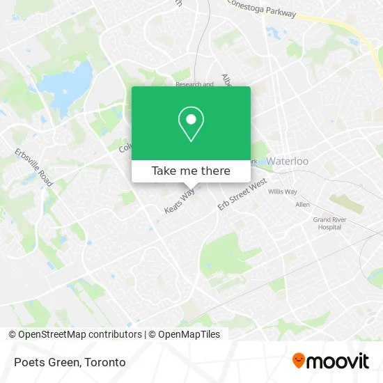 Poets Green map