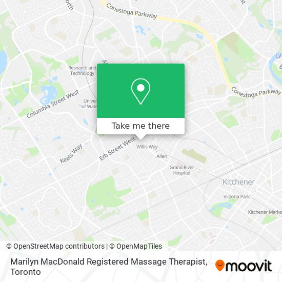 Marilyn MacDonald Registered Massage Therapist plan