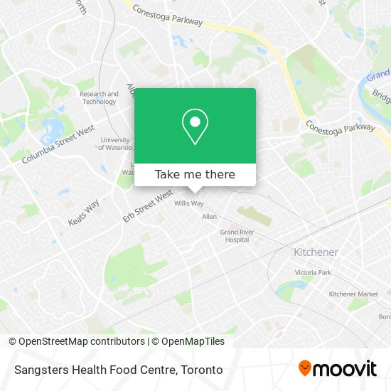 Sangsters Health Food Centre map