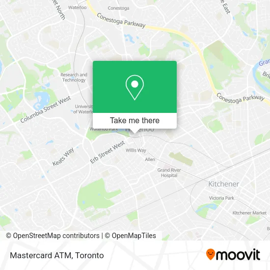 Mastercard ATM map