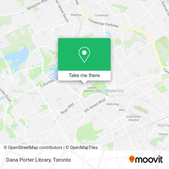 Dana Porter Library map