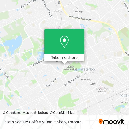 Math Society Coffee & Donut Shop map