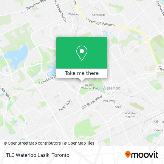 TLC Waterloo Lasik map