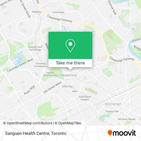Sanguen Health Centre map