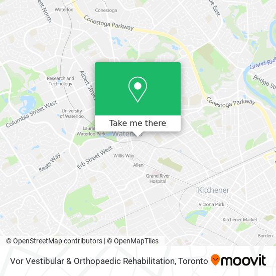 Vor Vestibular & Orthopaedic Rehabilitation map