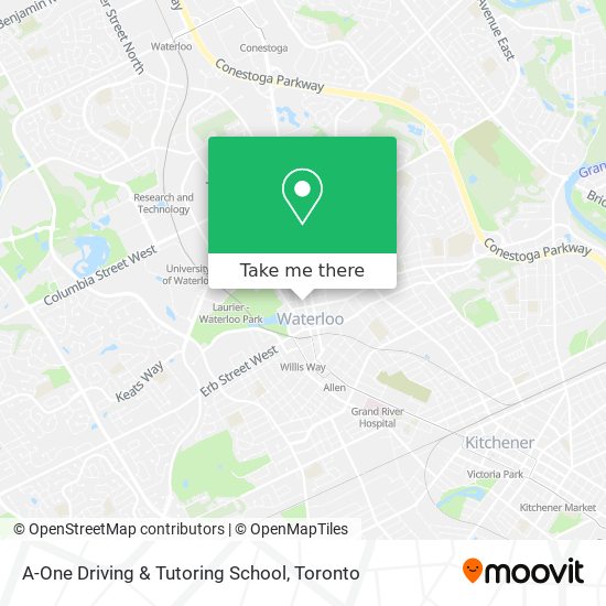 A-One Driving & Tutoring School map